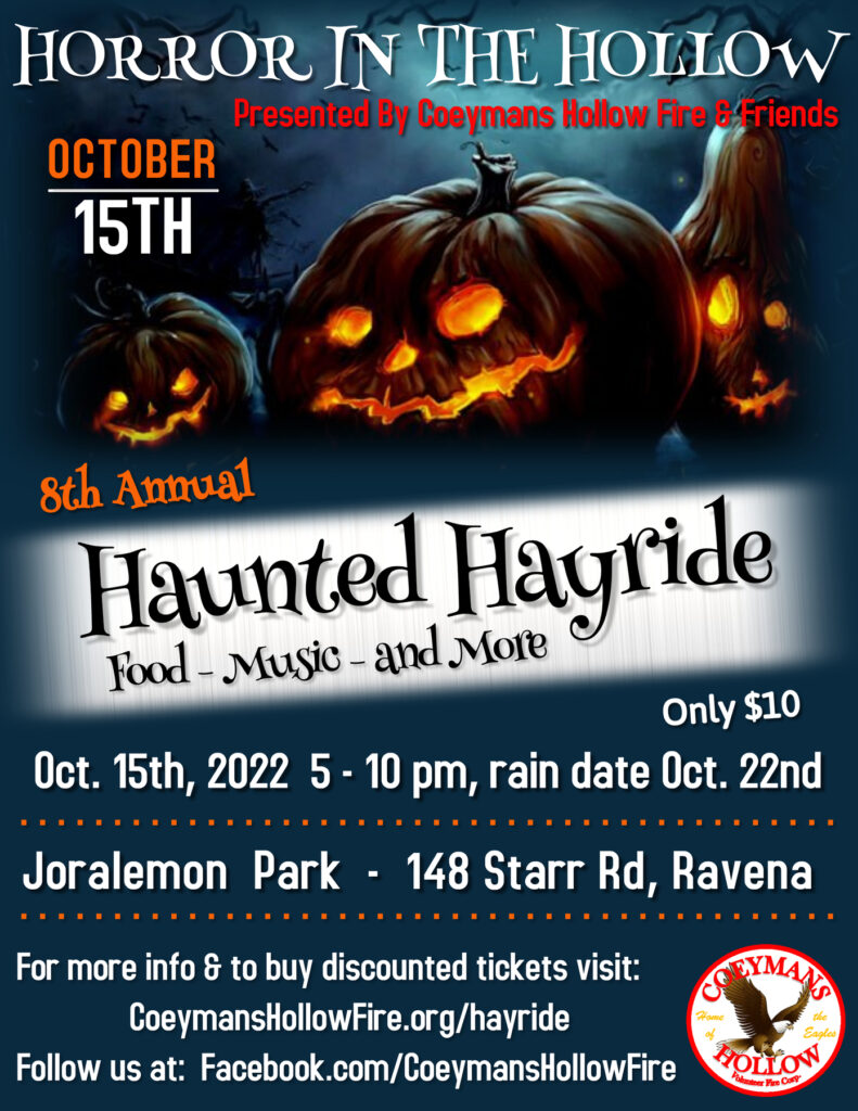 Horror in the Hollow Haunted Hayride Coeymans Hollow Fire